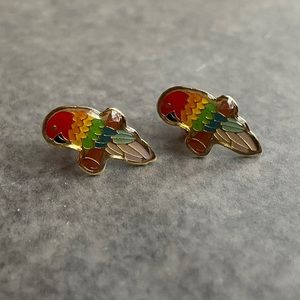parrot earrings